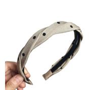 Polka Dot Twisted Fabric Headband
