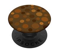 Polka Dot Vintage Cute brown Circles PopSockets Swappable PopGrip
