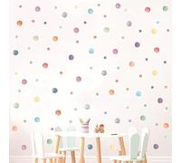 Polka Dot Wall Decals for Classroom Decor Kids Circle Wall Sticker, Nursery Wallpaper Classroom Decor Round Plain Colors Decals for Kids Baby Teen Decors(Color:123pcs)
