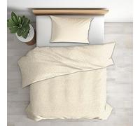 Polka Dots Double Bed Duvet Cover Set 3 Piece with 2 Pillowcases, Minimalist Modern Patterned Bedroom Decor Bedding, Soft Microfibre Quilt Cover with Zip JB-33