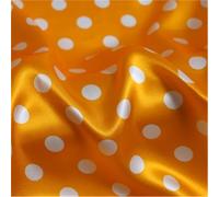 Polka Dots Fabric Satin Charmeuse Soft Lining Scarf DIY Tissu, Multicolor, Multiple Sizes(Color13,10Meters X 1.48Meter)