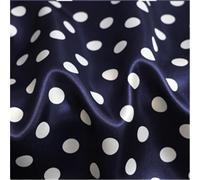 Polka Dots Fabric Satin Charmeuse Soft Lining Scarf DIY Tissu, Multicolor, Multiple Sizes(Color14,5Meters X 1.48Meter)