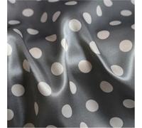 Polka Dots Fabric Satin Charmeuse Soft Lining Scarf DIY Tissu, Multicolor, Multiple Sizes(Color8,2Meters X 1.48Meter)