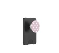 Polka Dots Light Pink And White, For Women Girls Polka-Dot PopSockets PopWallet for MagSafe