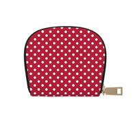 Polka Dotted Retro Credit Card Holder for Women, Leather Credit Card Holder Wallet, Card Case Wallet