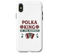 Polka King Of The Midwest Funny Christmas Festive Feeling Case for iPhone X/XS