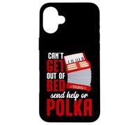 Polka Music Band Accordion Player Concert Send Help Polka Case for iPhone 16 Plus