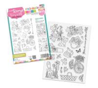Polkadoodles Birds and Butterflies Clear Stamps for Card Making, Craft, Scrapbooking, Mixed Media, PD8933