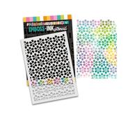 Polkadoodles - Boho Daisy Love A5 Stencil