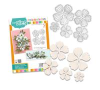 Polkadoodles Pretty Flower 1 Dies for Card Making, Craft Supplies, Scrapbooking, Mixed Media