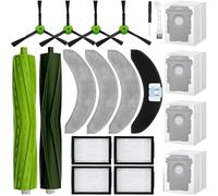 PolkaHome 20-Piece Accessory Set Compatible with iRobot Roomba Combo J7+/J9+/10 Max - Replacement Kit with 2 Main Brushes, 4 Side Brushes, 4 HEPA Filters, 4 Dust Bags, 4 Mop Pads, Accessories, Parts
