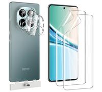 Pollachi[2+2 Soft Screen Protectorfor Xiaomi Redmi Note 15 5G,2 Pack Flexible TPU Film [Not Glass] and 2 Pack Rear Camera Protector Film,Scratchproof,No Bubbles,Case Friendly