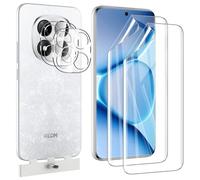 Pollachi[2+2 Soft Screen Protectorfor Xiaomi Redmi Note 15 Pro+/Xiaomi Redmi Note 15 Pro Plus 5G,2 Pack Flexible TPU Film [Not Glass] and 2 Pack Rear Camera Protector Film,No Bubbles,Case Friendly