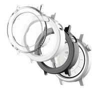 Pollachi 3-Pack Case with Tempered Glass Designed for Nothing CMF Watch 3 Pro,Full Coverage Waterproof TPU Bumper Cover All Around Anti-Scratch Shockproof Screen Protector Protective Case