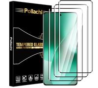 Pollachi[3 Pack Screen Protector for Realme 15 5G,Realme 15 Pro 5G,3D Full Coverage Curved Tempered Glass Film,9H Hardness,Explosion-Proof,Anti Fingerprints,No Bubbles