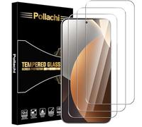 Pollachi[3 Pack Screen Protector for Xiaomi Redmi Note 15 Pro 5G,Tempered Glass Film,Protective Film 9H Hardness,Shatterproof,Anti Fingerprints,No Bubbles