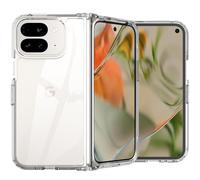 Pollachi Case for Google Pixel 9 Pro Fold TPU and PC,Hybrid Hard Acrylic Slim Phone Case,Hard PC Anti-Scratch Google Pixel 9 Pro Fold Phone Case,Crystal Transparent