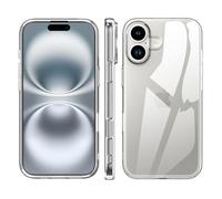 Pollachi case for iPhone 16 Clear Case,a Soft TPU Shell,Soft Bumper Scratch Resistant Silicone Pad Shell-Transparent[Not Yellowing]