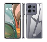 Pollachi case for Motorola Moto G75 Clear Case,a Soft TPU Shell,Soft Bumper Scratch Resistant Silicone Pad Shell-Transparent[Not Yellowing]