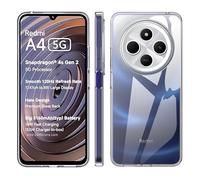 Pollachi case for Xiaomi Redmi A4 5G Clear Case,a Soft TPU Shell,Soft Bumper Scratch Resistant Silicone Pad Shell-Transparent[Not Yellowing]