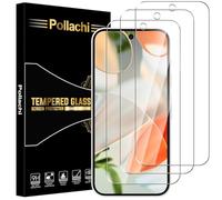 Pollachi for Google Pixel 9/Pixel 9 Pro Screen Protector [3 Pack] Tempered Glass Film for Google Pixel 9/Pixel 9 Pro,Protective Film 9H Hardness,Shatterproof,Anti Fingerprints,No Bubbles