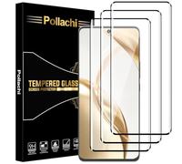Pollachi for Honor 200 5G Screen Protector,3D Full Coverage Curved Tempered Glass Film,9H Hardness,Explosion-Proof,Anti Fingerprints,No Bubbles-3 Pack