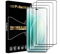 Pollachi for Honor 300 Pro Screen Protector,3D Full Coverage Curved Tempered Glass Film,9H Hardness,Explosion-Proof,Anti Fingerprints,No Bubbles-3 Pack