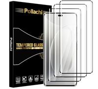 Pollachi for Honor 300 Ultra Screen Protector,3D Full Coverage Curved Tempered Glass Film,9H Hardness,Explosion-Proof,Anti Fingerprints,No Bubbles-3 Pack
