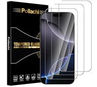 Pollachi for iPhone 16 Pro Max (6.9 Inch) Screen Protector [3 Pack] Tempered Glass Film for iPhone 16 Pro Max,Protective Film 9H Hardness,Shatterproof,Anti Fingerprints,No Bubbles