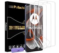 Pollachi for Motorola Edge 50 Ultra/Edge 50 Pro Soft Screen Protector,Flexible TPU Film,Scratchproof,Auto Repair,Touching Sensitivity,Edge 50 Ultra/Edge 50 Pro TPU Screen Protector-3 Pack