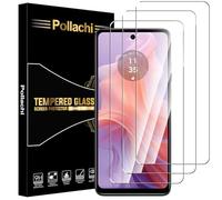 Pollachi for Motorola Moto E14/G04/G04S 2024 Screen Protector [3 Pack] Tempered Glass Film for Motorola Moto E14/G04/G04S,Protective Film 9H Hardness,Shatterproof,Anti Fingerprints,No Bubbles
