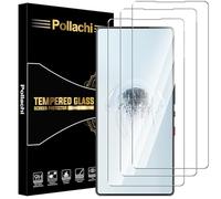 Pollachi for Nubia Red Magic 10 Pro/Pro+ Screen Protector [3 Pack] Tempered Glass Film for Nubia Red Magic 10 Pro/Pro+,Protective Film 9H Hardness,Shatterproof,Anti Fingerprints,No Bubbles