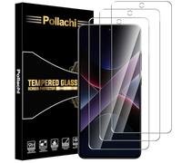 Pollachi for Redmi Note 14S 4G/Xiaomi Poco X7 Pro Screen Protector [3 Pack] Tempered Glass Film for Redmi Note 14S Protective Film 9H Hardness,Shatterproof,Anti Fingerprints,No Bubbles
