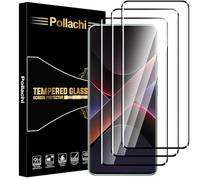 Pollachi for Xiaomi Poco X7/Redmi Note 14 Pro 5G Screen Protector,3D Full Coverage Curved Tempered Glass Film,9H Hardness,Explosion-Proof,Anti Fingerprints,No Bubbles-3 Pack