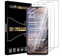 Pollachi for Xiaomi Redmi A4 5G Screen Protector [3 Pack] Tempered Glass Film for Xiaomi Redmi A4 5G,Protective Film 9H Hardness,Shatterproof,Anti Fingerprints,No Bubbles
