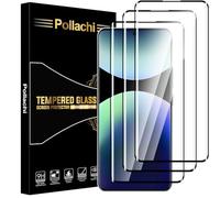 Pollachi for Xiaomi Redmi Note 14 Pro+/14 Pro Plus/14 Pro Screen Protector,3D Full Coverage Curved Tempered Glass Film,9H Hardness,Explosion-Proof,Anti Fingerprints,No Bubbles-3 Pack