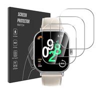 Pollachi for Xiaomi Redmi Watch 4 Screen Protector [3 Pack] Tempered Glass Film Designed for Redmi Watch 4,9H Hardness,Shatterproof,Anti Fingerprints,No Bubbles Protective Film
