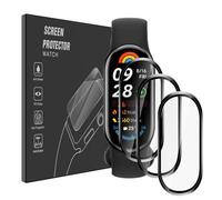 Pollachi for Xiaomi Smart Band 9 Screen Protector PMMA2 [3 Pack] Tempered Glass Film Screen Protector,Anti-Scratch,No Bubbles,Protective Film Designed for Xiaomi Smart Band 9