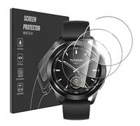 Pollachi for Xiaomi Watch S3 Screen Protector [3 Pack] Tempered Glass Film for Xiaomi Watch S3,Protective Film 9H Hardness,Shatterproof,Anti Fingerprints,No Bubbles