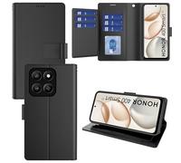 Pollachi Phone Case for Honor 400 Smart(9 Cards),Honor 400 Smart Accessories Flip Magnetic Case,PU Leather Foldable Wallet Cover with Reid Blocking,Holder and Stand[Black]