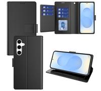 Pollachi Phone Case for Samsung Galaxy S25 5G(9 Cards),Samsung Galaxy S25 5G Accessories Flip Magnetic Case,PU Leather Foldable Wallet Cover with Reid Blocking,Holder and Stand[Black]