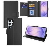 Pollachi Phone Case for Samsung Galaxy S26 Ultra 5G(9 Cards),Samsung Galaxy S26 Ultra 5G Accessories Flip Magnetic Case,PU Leather Foldable Wallet Cover with Reid Blocking,Holder and Stand[Black]