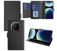 Pollachi Phone Case for Xiaomi Redmi Note 14 Pro Plus 5G(9 Cards),Xiaomi Redmi Note 14 Pro Plus 5G Accessories Flip Magnetic Case,PU Leather Foldable Wallet Cover with Reid Blocking[Black]