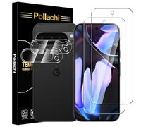 Pollachi Tempered Glass for Google Pixel 9 Pro XL 5G Screen Protector 2 Pack+2 Pack Camera lens protector,Google Pixel 9 Pro XL 9H Tempered Glass Screen Protector,9H Hardness,Anti-Scratch,No Bubbles
