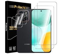 Pollachi Tempered Glass for Honor X6C Screen Protector 2 Pack+2 Pack Camera lens protector,Honor X6C Tempered Glass Screen Protector,9H Hardness,Anti-Scratch,No Bubbles