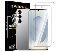 Pollachi Tempered Glass for Samsung Galaxy S25 Plus 5G Screen Protector 2 Pack+2 Pack Camera lens protector,Samsung S25 Plus 9H Tempered Glass Screen Protector,9H Hardness,Anti-Scratch,No Bubbles