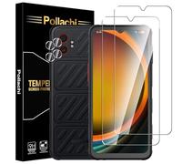 Pollachi Tempered Glass for Samsung Galaxy XCover 7 Pro 2025 Screen Protector 2 Pack+2 Pack Camera Lens Protector,Samsung Galaxy XCover 7 Pro Tempered Glass Screen Protector,No Bubbles