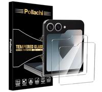 Pollachi Tempered Glass for Samsung Galaxy Z Flip 6 Screen Protector [2+2 Pack Camera lens protector,Samsung Z Flip 6 9H Tempered Glass Screen Protector,9H Hardness,Anti-Scratch,HD No Bubbles