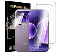 Pollachi Tempered Glass for Xiaomi 17 Pro Max Screen Protector 3 Pack+3 Pack Camera lens protector,Xiaomi 17 Pro Max Tempered Glass Screen Protector,9H Hardness,Anti-Scratch,No Bubbles
