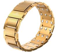 POLLDAN® 3X Power Magnetic Bracelets For Men | 6200 Gauss Strength Mens Titanium Bracelet with Fold-Over Clasp, Adjustable Length, Gift Box, Sizing Tool | Innovative Magnets Alloy - Patent, L